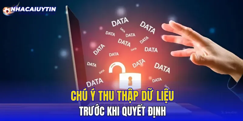 Chú ý thu thập dữ liệu trước khi quyết định