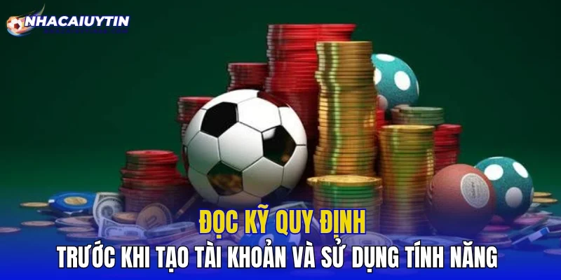 Đọc kỹ quy định trước khi tạo tài khoản và sử dụng tính năng