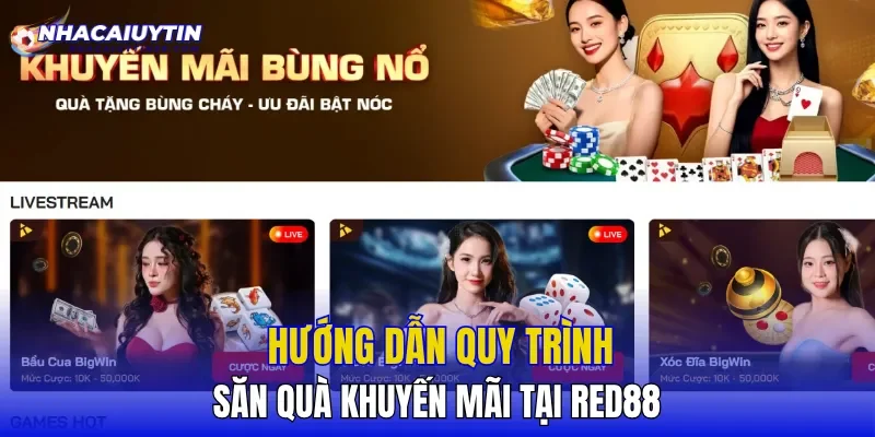 Hướng dẫn quy trình săn quà khuyến mãi tại RED88