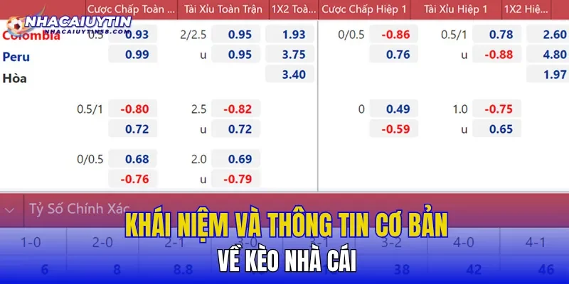 Khái niệm và thông tin cơ bản về Kèo Nhà Cái