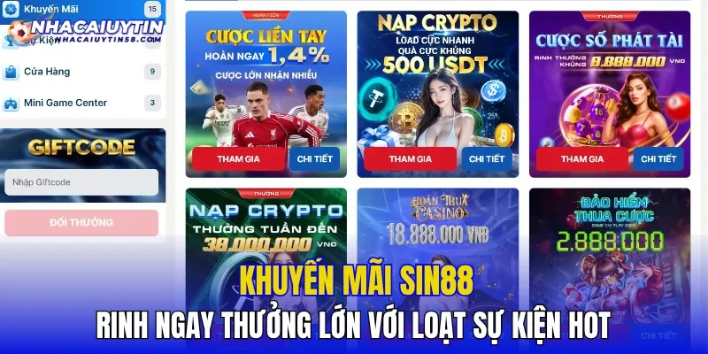 Khuyến Mãi SIN88