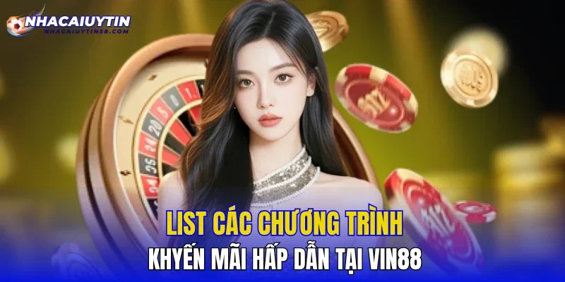 List các chương trình khuyến mãi hấp dẫn tại VIN88