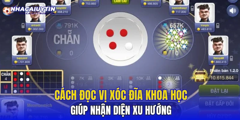 Cách đọc vị xóc đĩa khoa học giúp nhận diện xu hướng