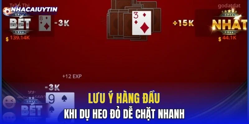 Lưu ý hàng đầu khi dụ heo đỏ dễ chặt nhanh
