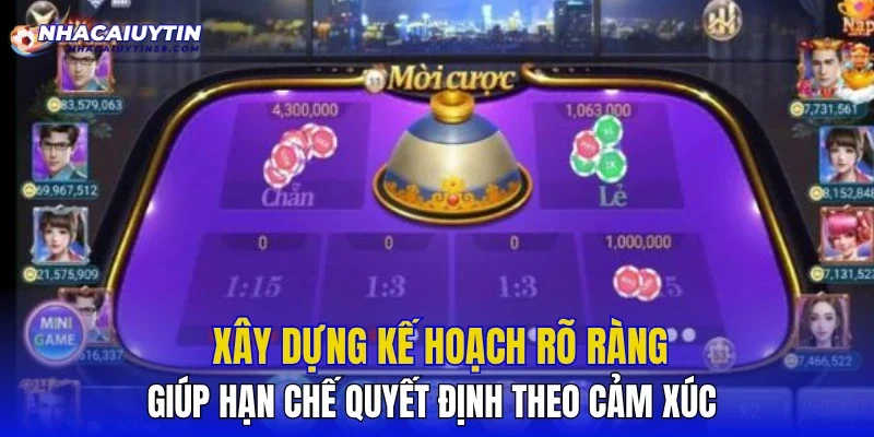 Xây dựng kế hoạch rõ ràng giúp hạn chế quyết định theo cảm xúc